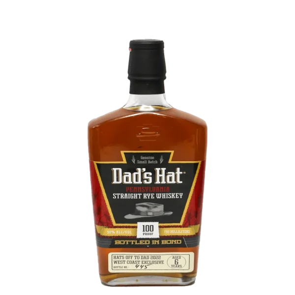 Dad's Hat Bottled in Bond Rye Whiskey | 6-Year Aged 750ml dads hat bottled in bond rye w 0 1753344479 - BOTTLEBARRN
