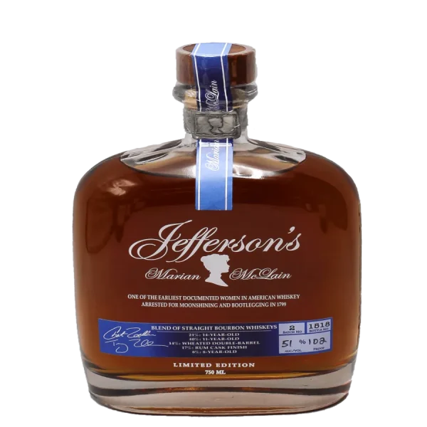 Jefferson's Marian McLain Bourbon Whiskey | 750ml Rich Flavors jeffersons marian mclain bourb 0 1753344702 - BOTTLEBARRN