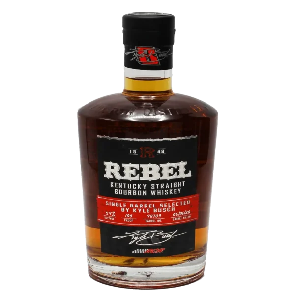 Kyle Busch Rebel Single Barrel Premium Bourbon 750ml kyle busch rebel single barrel 0 1753345589 - BOTTLEBARRN