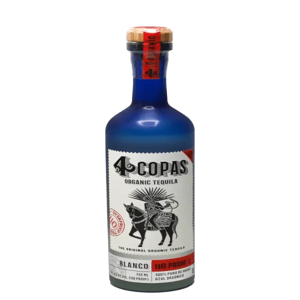 Organic Blanco Tequila 750ml - 4 Copas 110 Proof Premium Spirit organic blanco tequila 750ml 4 0 1753344676 - BOTTLEBARRN