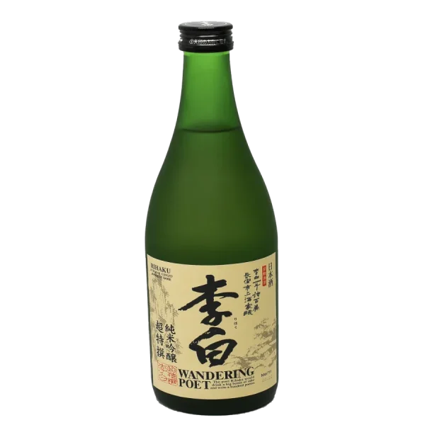 Rihaku Wandering Poet Premium Sake - 720ml Japanese Rice Wine rihaku wandering poet premium 0 1753344844 - BOTTLEBARRN