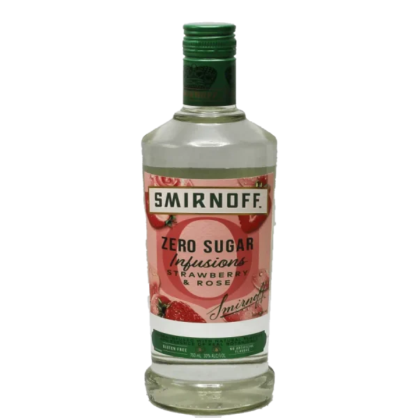 Smirnoff Strawberry-Rose Vodka 750ml | Zero Sugar smirnoff strawberry rose vodka 0 1753345307 - BOTTLEBARRN