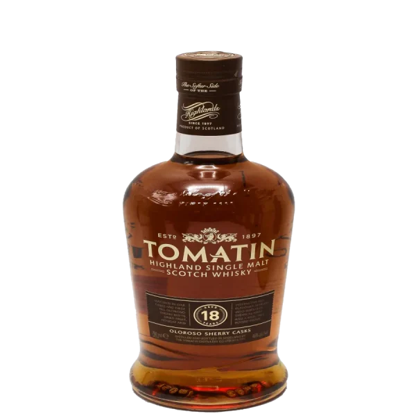 Tomatin 18 Year Scotch Whisky - Rich Sherry Cask Aged 750ml tomatin 18 year scotch whisky 0 1753344515 - BOTTLEBARRN