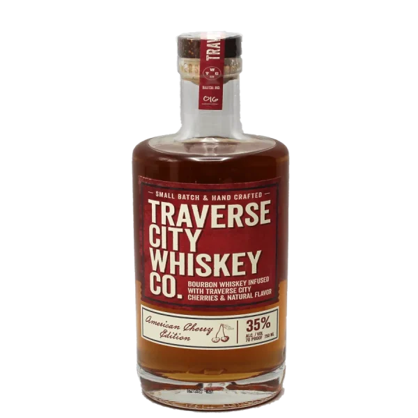 Traverse City Cherry Infused Bourbon Whiskey Bottle traverse city cherry infused b 0 1753344909 - BOTTLEBARRN